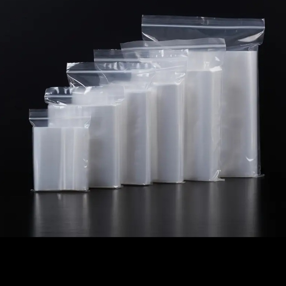 20 Clear Plastic Zip Closure Bags 4x6”